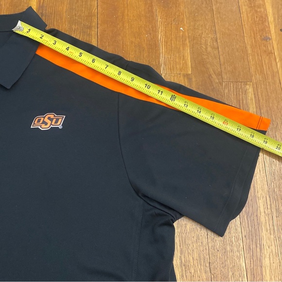 NIKE Oklahoma State Cowboys OSU Dri Fit Polo Shirt Orange Men’s Size XXL - Picture 8 of 9